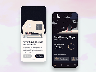 Sleep Aid App UX/UI Design
