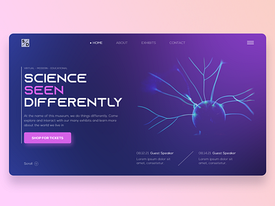 Science Museum - UX/UI Website Mockup