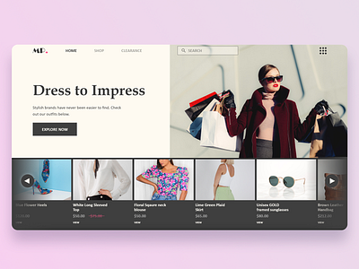 Clothing Store - UX/UI Web Design