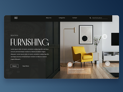 Furniture Store - UX/UI Web Design branding commerce design furniture landing landing page store ui ux web web design xd
