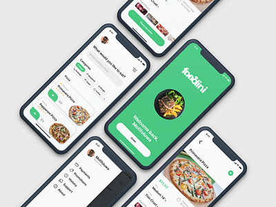 Food delivery app mobile interface app brand design branding design logo mobile app design ui ux