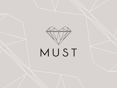 Must Jewelry box brand concept diamond jewelry jewels logo