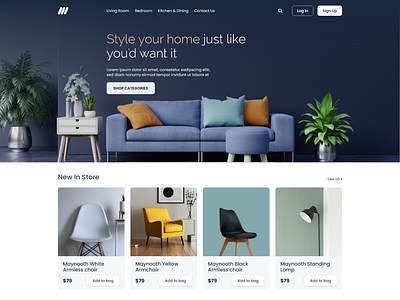 Furniture Ecommerce Website Design