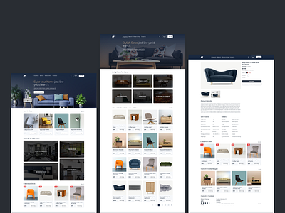 Furniture Ecommerce website Design