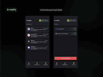 D-notiFy (Opt-in notification for dApps) blockchain crypto cryptocurrency dapps defi mobile app wallet web3