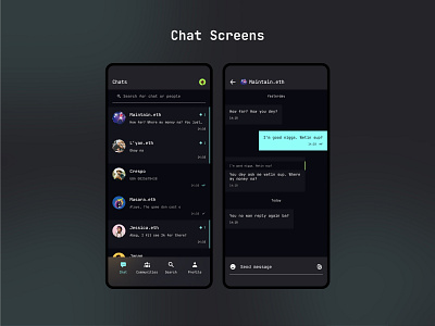 Connect 3.0 Chat Screens