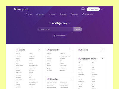 Craigslist UI Redesign