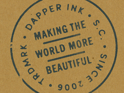 Dapper badge branding colors dapper ink icon new building new location new year new you stamp texture