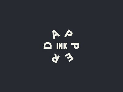 Dapper Ink Press? badge branding colors dapper ink icon new building new location new year new you stamp texture