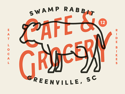 Swamp Rabbit bakery branding deli farmers food grocery icon logo market typography