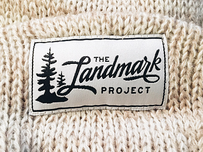 Landmark Patch branding custom type hat landmark logo national parks patch script tree typography vintage