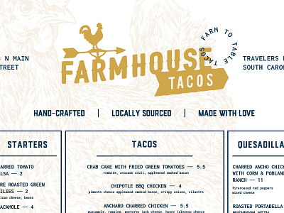Taco Menu design grid illustration layout menu mexican restaurant spread taco typography