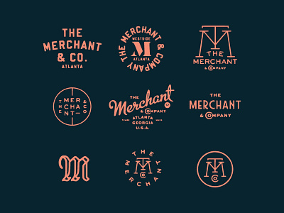 Merchant branding fun layout logo printed stamp texture type typography vintage