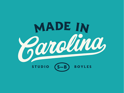 Carolina branding fun layout logo printed rough screenprint texture type typography vintage