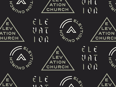Elevation badge branding layout logo printed shirt type typography vintage