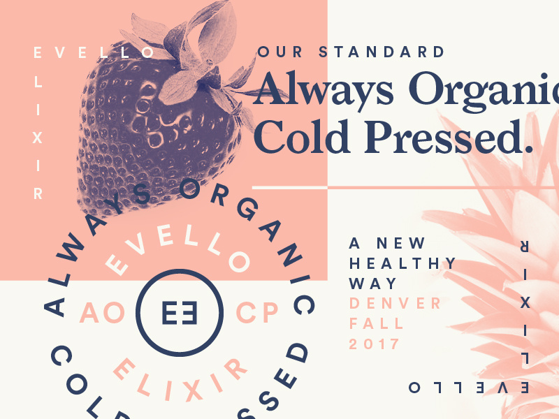 Juicing packaging badge illustration typography pattern grids system lines logo branding