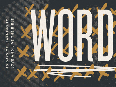 Word branding church lines logo pattern series sermon system texture typography