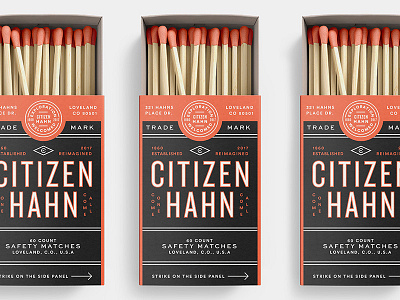 Citizen Hahn badge branding grids logo packaging pattern sign system typography vintage