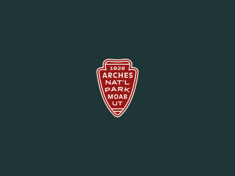 National Parks arches branding bryce gif grand canyon line work logo national parks typography zion