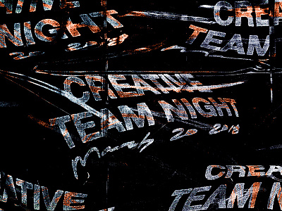 Creative Team Night apparel badge branding grids illustration lines logo pattern system typography