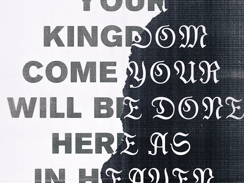 Here as in Heaven church easter typography system pattern packaging logo lines illustration branding badge