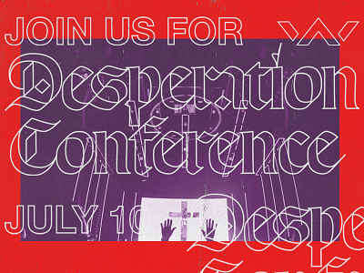Desperation Conference apparel badge branding grids illustration lines logo pattern system typography