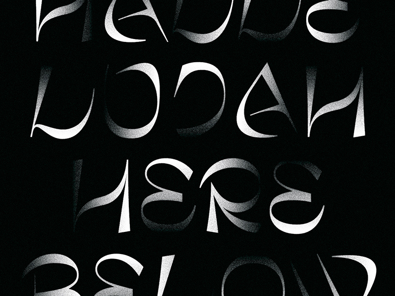 Hallelujah Here Below typography system pattern logo lines illustration grids branding badge apparel