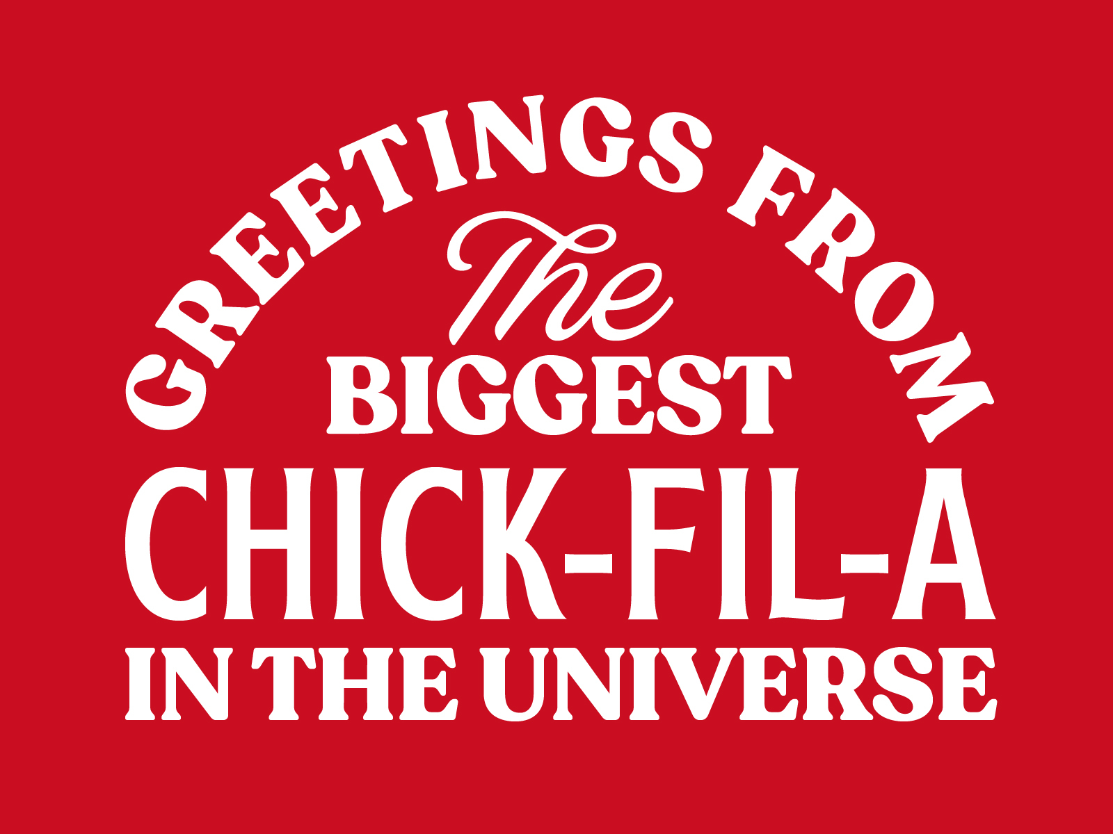 chick fil a screen print