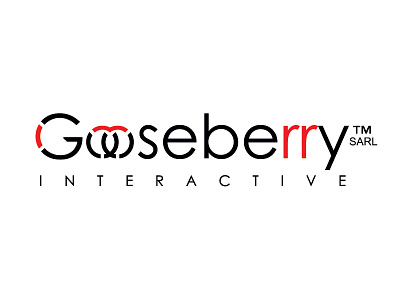 Gooseberry Interactive Logo berries berry black gooseberry logo red