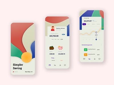 Simple banking app concept design