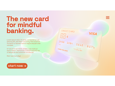 Wellness banking splash page concept banking branding colorful design finance fintech illustration web web design