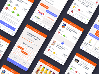 AI Groceries shopping ai app app concept groceries shopping ui