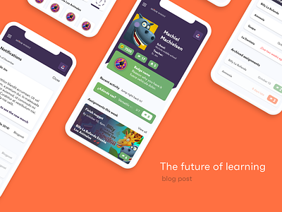 Future of learning (new blog post) blog concept design e-learning future idea minimal ui ui ux write