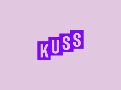 Kuss andstudio brand branding logo logotype mark minimal symbol type typography