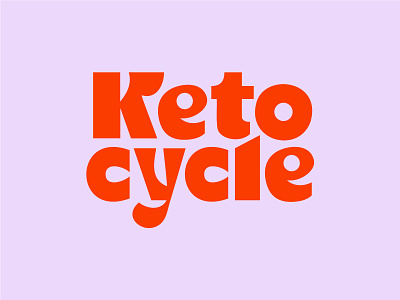 Keto cycle andstudio app branding food logo logotype typo typography