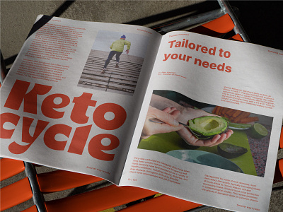 Keto cycle mag andstudio app bold branding editorial health keto layout logotype mag print