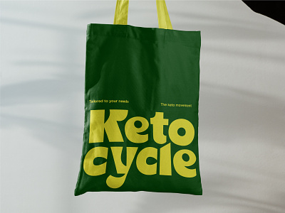 Keto cycle bag andstudio bag branding letter logo logotype mark minimal stationary symbol typography