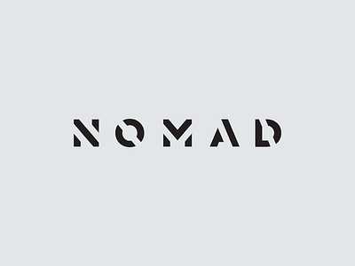 Nomad brandmark andstudio brand branding identity logo logotype mark minimal n nomad type