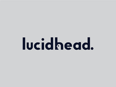 Lucidhead coaching education head learning logotype lucid minimal negative studio support type typography