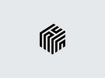 Hyperb building geometric h logotype mark minimal real estate startup structure symbol technology