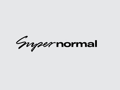 SUPERNORMAL bold brand fashion normal sunglasses super typography wordmark