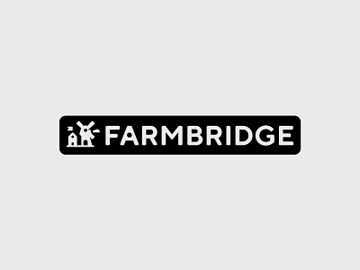 Farmbridge andstudio branding delivery farm food illustration local logo logotype nature symbol town typography