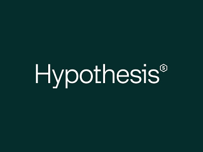 Hypothesis andstudio brand branding logo logotype minimal typography vector