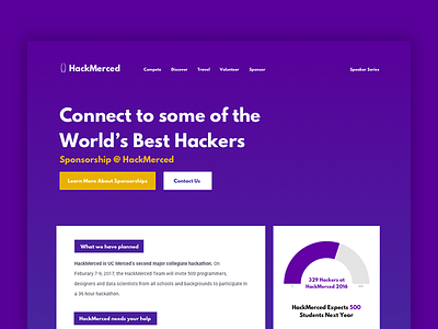 HackMerced - Sponsor Page advertisement hackmerced page sponsor
