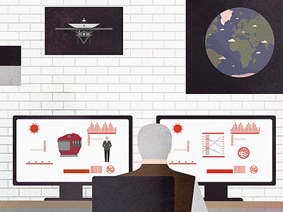 Raketa illustration magazine raketa space