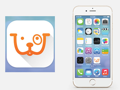 Wag Kitchen App app branding clean design dog icons layout logo minimal ui ux