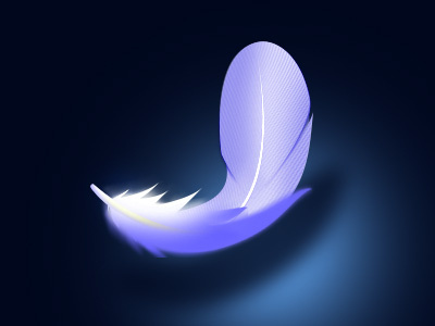Floating feather floating feather