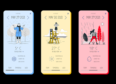 Weather App daily dailyui forecast ui ui challenge ui design weather weather app