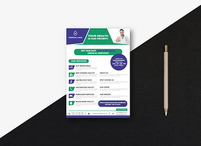 Medical Flyer Design Template business flyer design clinic clinic flyer corporate flyer design flyer flyer design flyer template health care healthcare healthcare flyer hospital hospital flyer medical medical flyer medicine template