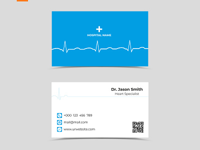 Doctor's Business Card Template Design business business card business card design business card template card creative design doctor professional template visiting card visiting card design visiting card template visitng